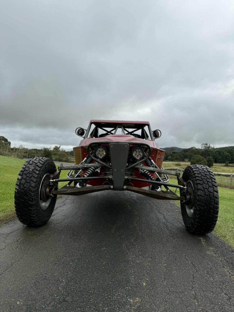 Razorback Mk1 buggy head-on with Livid lights